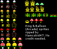 King & Balloon - General Sprites