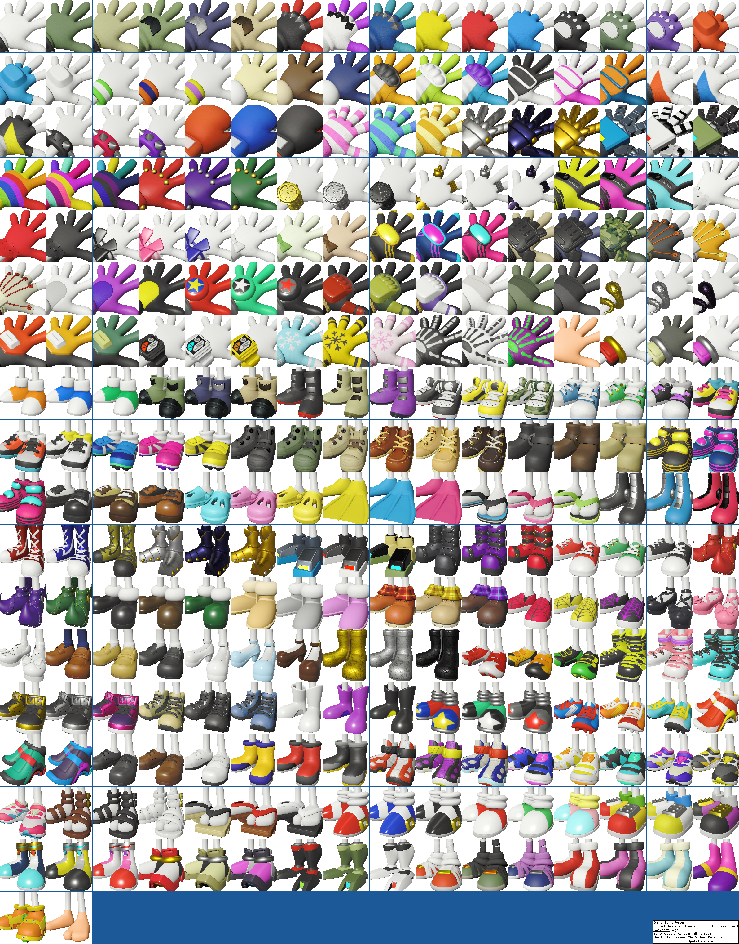 Avatar Customization Icons (Gloves / Shoes)