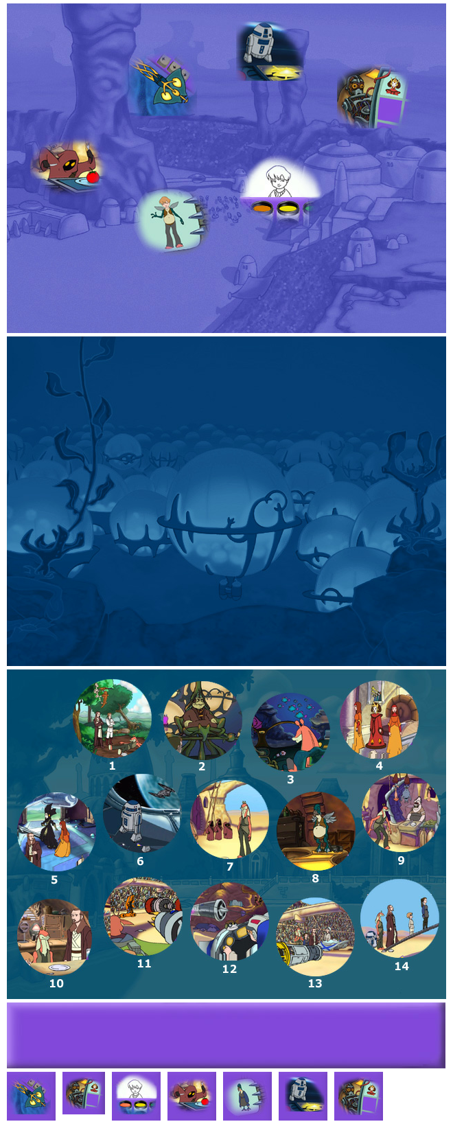 Star Wars: Jar Jar's Journey Adventure Book - Menu