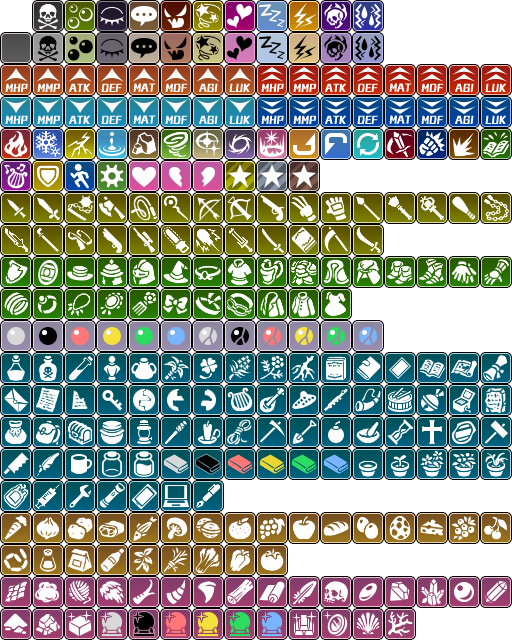 size ratio for rpg maker mv iconset