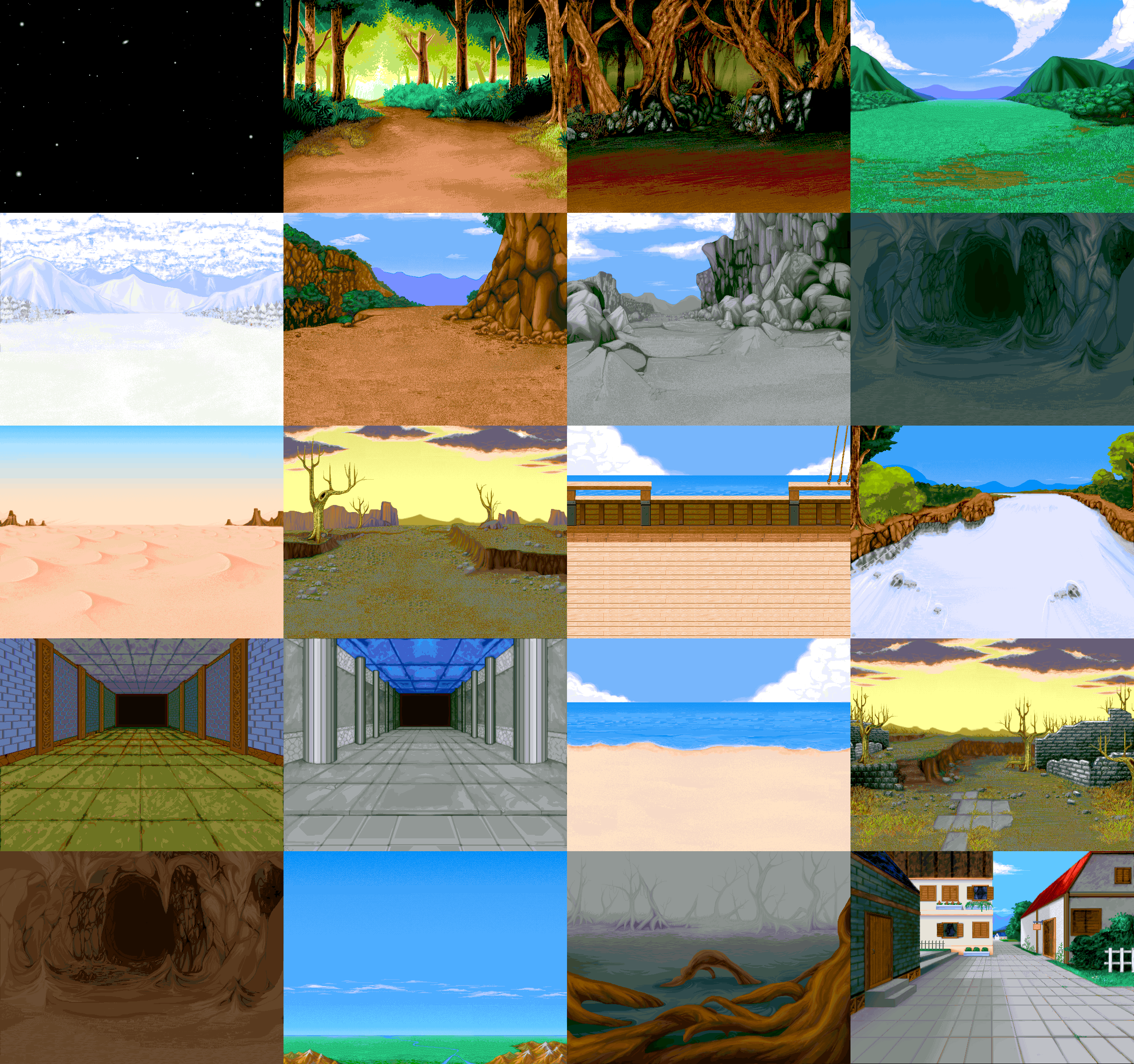 RPG Maker 95 - Battle Backgrounds