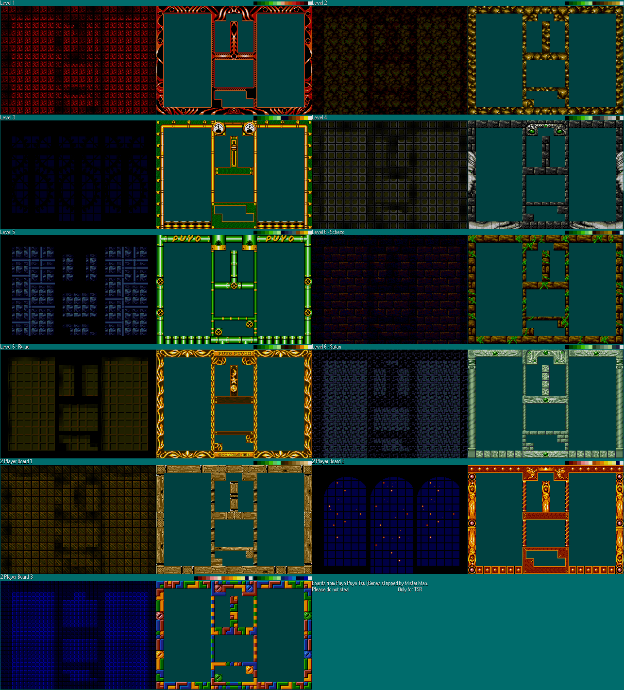 Puyo Puyo Tsu (JPN) - Boards