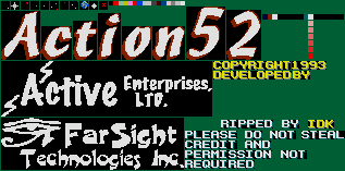 Action 52 (Bootleg) - Title Screen