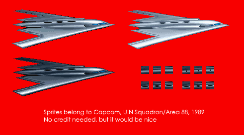 U.N Squadron / Area 88 - B-2 Spirit Bomber