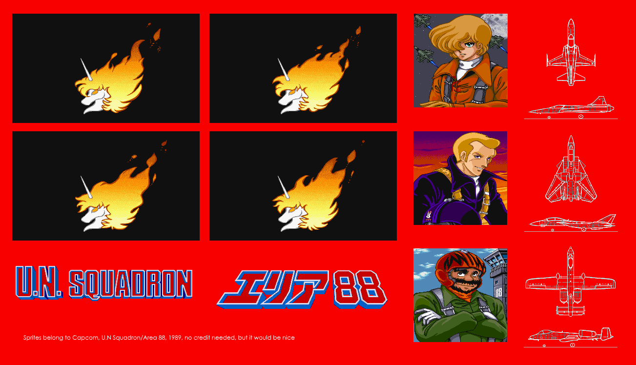 U.N Squadron / Area 88 - Title Screen & Introduction