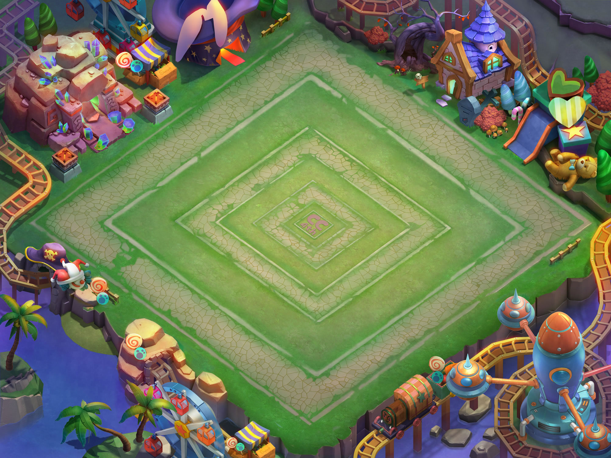 Castle Clash - Park Themed Map