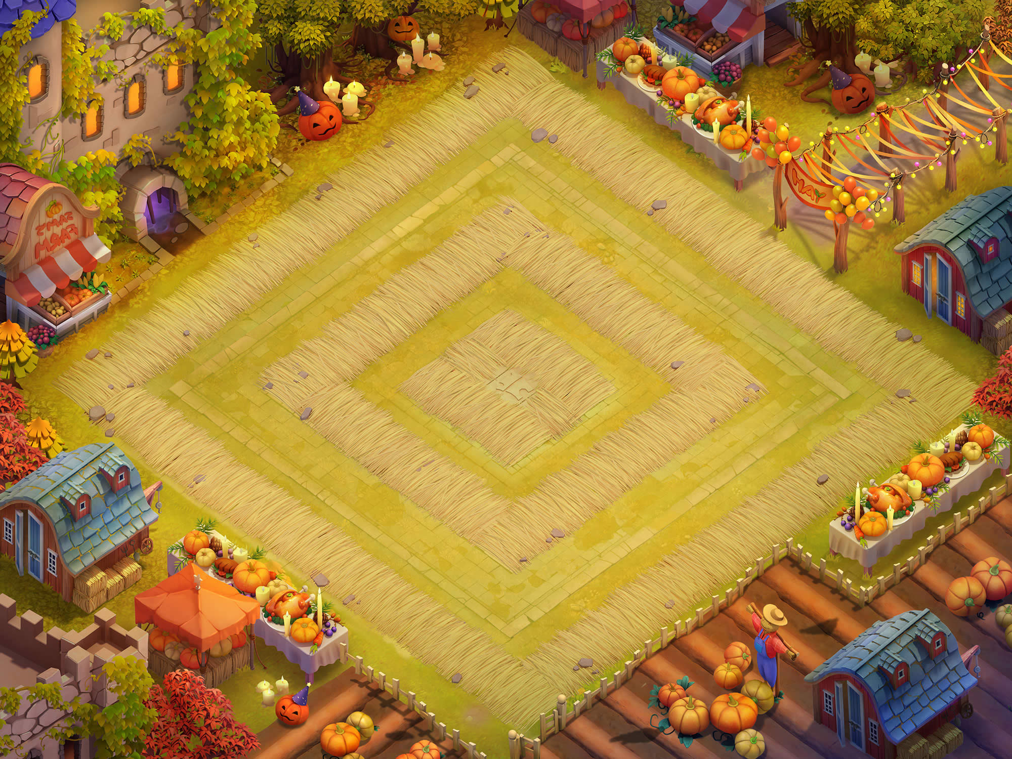 Thanksgiving Themed Map