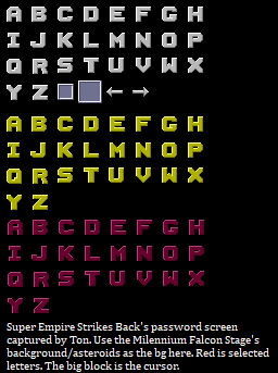 Password & High Score Font