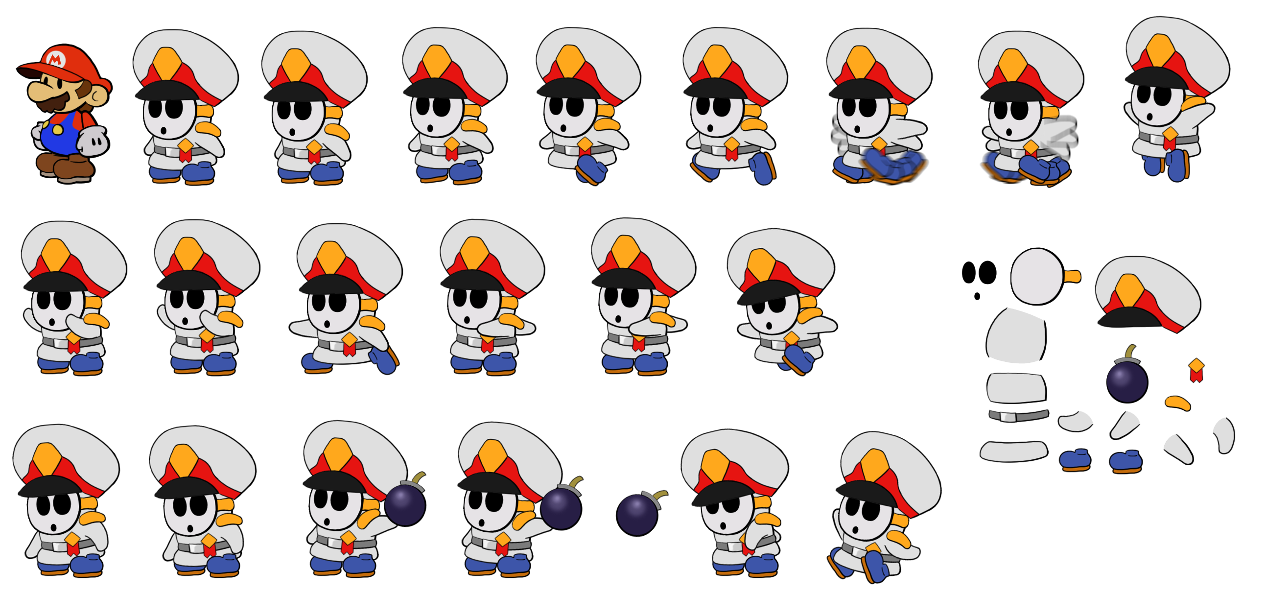 Paper Mario Customs - General Guy (Paper Mario-Style)