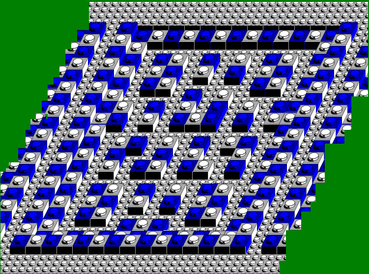 Pac-Mania - Stage 1 - Block Town