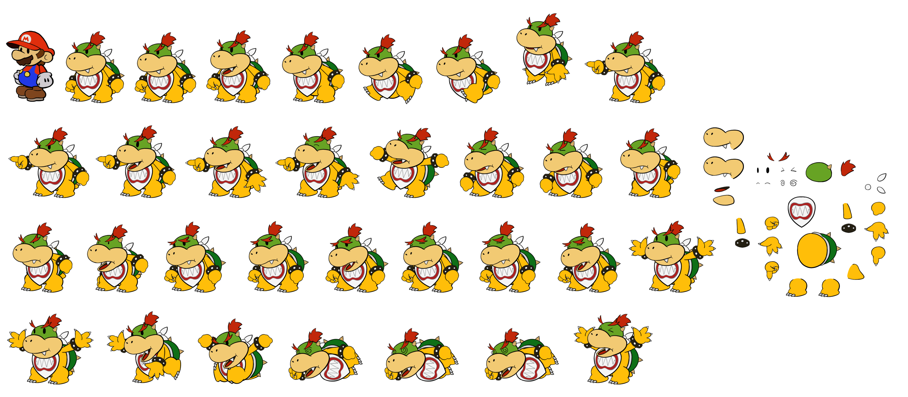 Bowser Jr. (Paper Mario-Style)