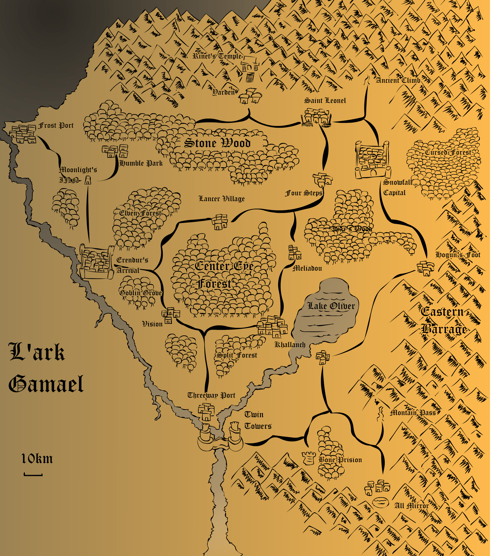 L'Ark Gamael Map