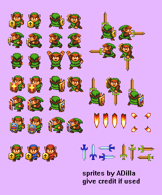 Nes The Legend Of Zelda Link The Spriters Resource