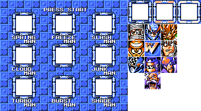 Rockman 7 FC / Mega Man 7 FC - Stage Select