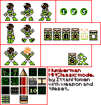 Mega Man Battle Network Customs - NumberMan (Mega Man NES-Style)